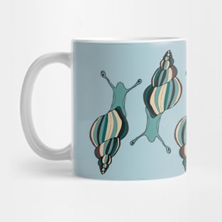 teal banded snails Mug